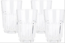Cookinglife Water Glasses 500 ml Glass - Stackable Drinking Glasses Set of 4
