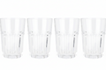 Cookinglife Water Glasses 500 ml Glass - Stackable Drinking Glasses Set of 4