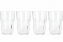 Cookinglife Water Glasses 500 ml Glass - Stackable Drinking Glasses Set of 4