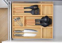 Organizador para Cubiertos Cookinglife - Caja de Almacenaje - Multi Organizador - Bambú 38 x 8 x 7 cm