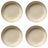 Cookinglife Diepe Borden / Pastaborden Serene Zand ø 23 cm - Aardewerk - 4 stuks