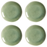 Cookinglife Dinerborden Serene Green ø 28 cm - Aardewerk - 4 Stuks