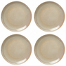 Cookinglife Ontbijtborden / Dessertborden Serene Zand ø 20 cm - Aardewerk - 4 stuks