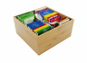 Organizador para cucharillas Cookinglife - Caja de almacenamiento - Multi organizador - Bambú 15 x 15 x 7 cm
