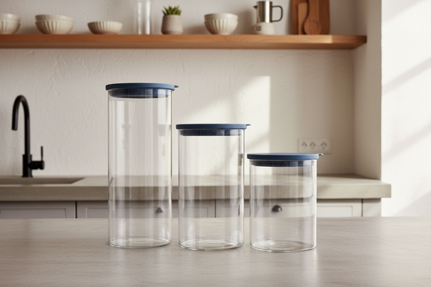 Tarro de Almacenamiento Cookinglife - Vidrio - ø 13 cm / 2.5 Litros