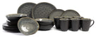 Cosy & Trendy Serviesset Organic Laguna Blue Grey 24-delig / 6 personen - 6 dinerborden, 6 bekers, 6 ontbijtborden en 6 diepe borden