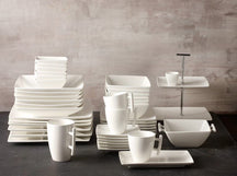 BonBistro Platos para pasteles Yong Squito 16 x 16 cm - Blanco - 6 piezas