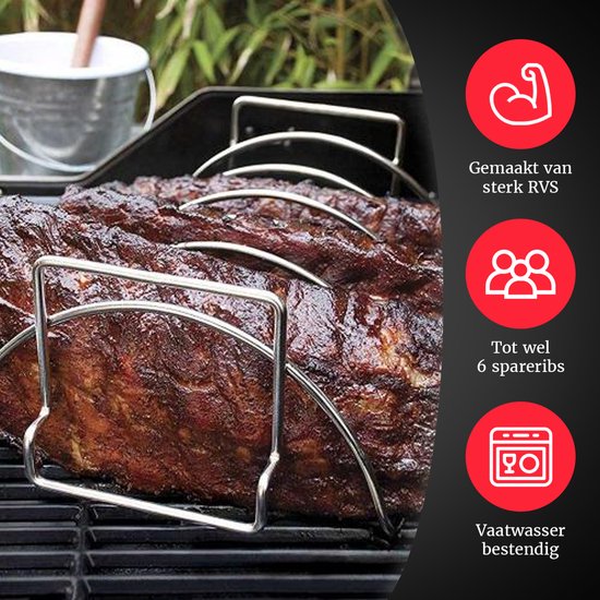 GrillX BBQ Sparerib houder