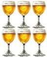 Vasos de cerveza Grimbergen con pie - 250 ml - 6 unidades