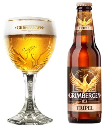 Vasos de cerveza Grimbergen con pie 250 ml - 2 unidades