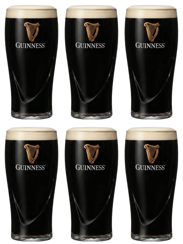 Vasos de cerveza Guinness Pint 500 ml - 6 unidades