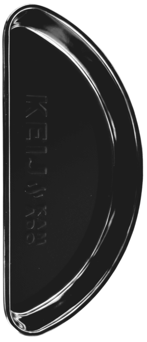 Keij Kamado Bandeja de Goteo / Drip Tray Media Luna Compacta - Esmalte - para Kamados de 15 pulgadas - Universal