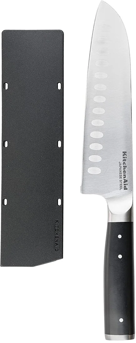 KitchenAid Santokumes Gourmet 18 cm + Gratis mesbeschermer