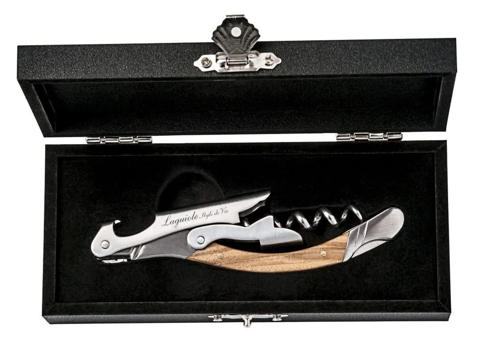 Laguiole Style De Vie Corkscrew - Olive wood