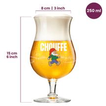 Vasos de cerveza La Chouffe 250 ml - 2 unidades
