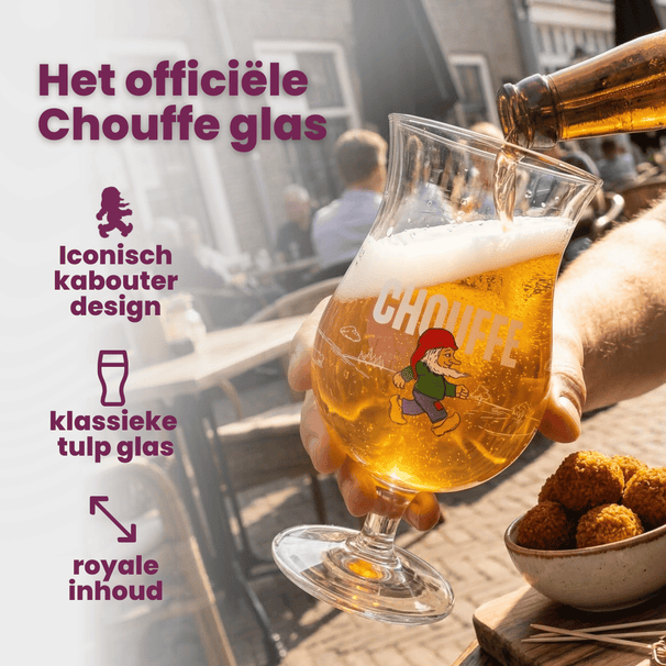 Vasos de cerveza La Chouffe 250 ml - 2 unidades