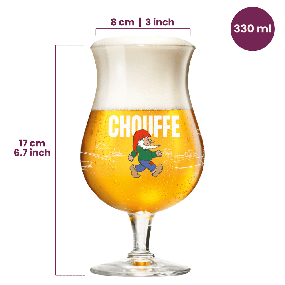 La Chouffe Bierglazen 330 ml - 4 stuks