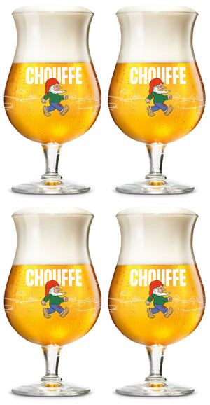 La Chouffe Bierglazen 330 ml - 4 stuks