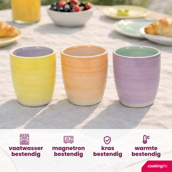 Cookinglife Coffee Cups / Senseo Cups Pastel Harmony 180 ml - 6 pieces