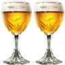 Vasos de cerveza Grimbergen con pie - 330 ml - 2 piezas