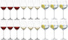 Copas de vino Schott Zwiesel Fortissimo - Juego de 18 piezas - Copas para vino blanco y tinto & copas para gin tonic