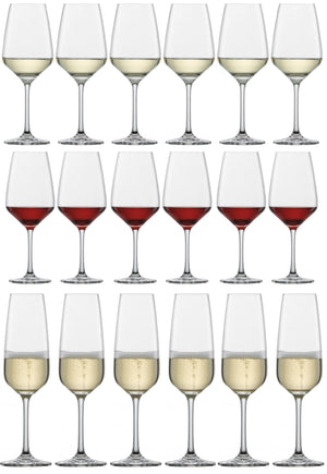 Schott Zwiesel Wijnglazenset Tulip 18-delige - Rode wijnglazen, Witte wijnglazen en Champagneglazen