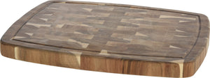 Tabla de Cortar de Madera Acacia Pure Wood 46 x 36 cm Cookinglife - Tabla de Cortar de Madera con Canal para Jugo