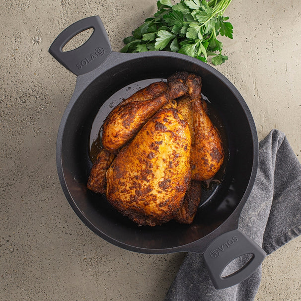 Sola Braadpan met deksel Ceramic Deluxe ø 28 cm - keramische anti-aanbaklaag