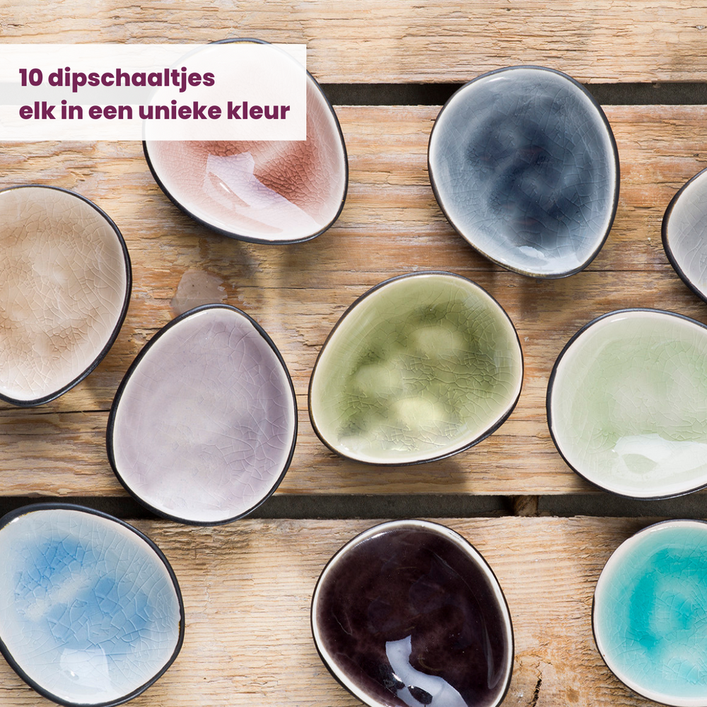 Platos pequeños / platos para dips Streetfood 7 x 6 cm / 50 ml - 10 piezas Cosy & Trendy