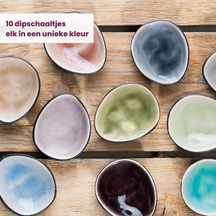 Platos pequeños / platos para dips Streetfood 7 x 6 cm / 50 ml - 10 piezas Cosy & Trendy