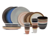 Juego de vajilla Studio Tavola Earth 30 piezas / 6 personas - 6 platos llanos, 6 platos para desayuno, 6 cuencos, 6 tazas de café y 6 vasos de café