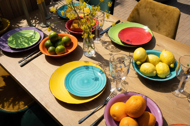 Studio Tavola Pastaborden Sunny Summer ø 23 cm - 6 stuks