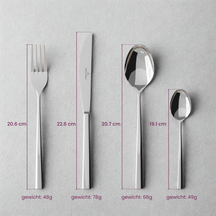 Villeroy & Boch Bestekset Piemont - 18/10 RVS - 4-delig / 1 persoons