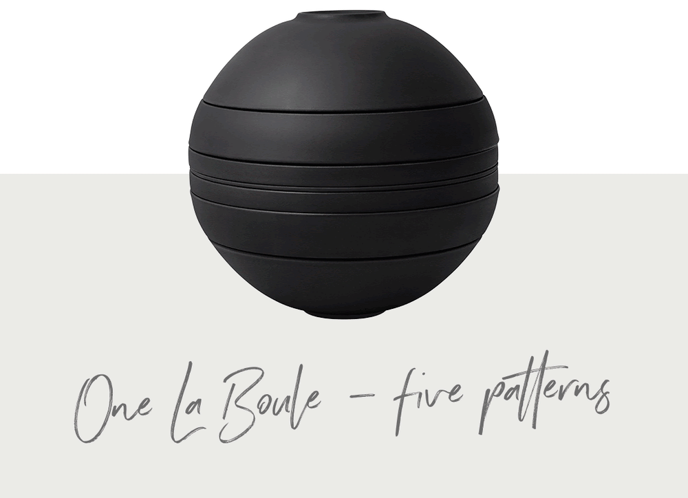 Villeroy & Boch Serviesset La Boule - Memphis 7-delig / 2 personen - 2x kom, 2x schaal, 2x universeel bord, 1x serveerschaal