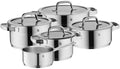 WMF Pannenset Compact Cuisine - 5 Delig - Kookpan ø 16, 16, 20 en 20 cm en Steelpan ø 14 cm