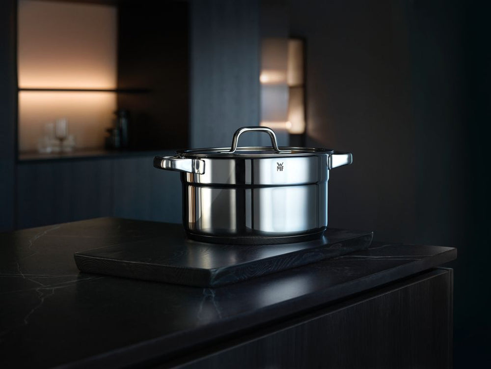 WMF Pannenset Compact Cuisine - 5 Delig - Kookpan ø 16, 16, 20 en 20 cm en Steelpan ø 14 cm