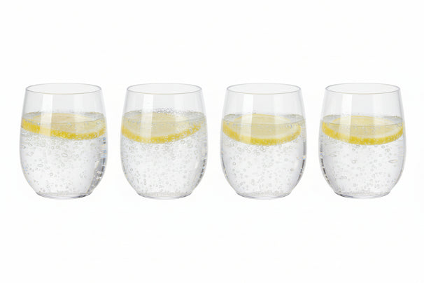 Cookinglife Waterglazen Kunststof - CampVibe - Outdoor - Onbreekbaar - 400 ml - 4 Stuks