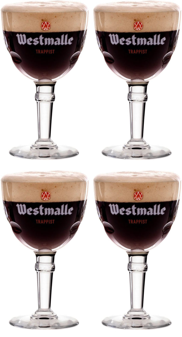 Westmalle Bierglazen 330 ml - 4 stuks