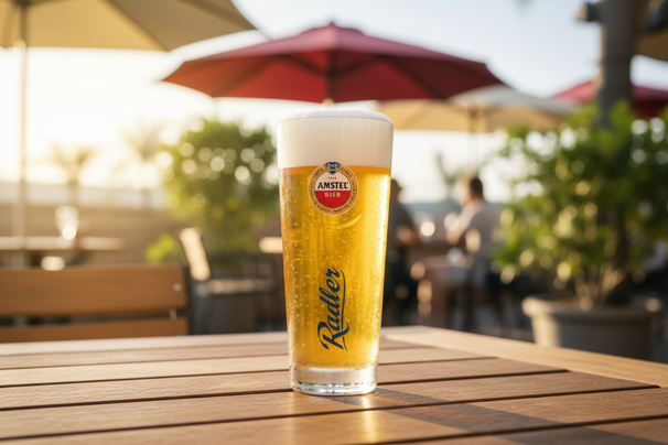 Vasos de cerveza Amstel Radler - 300 ml - 6 unidades