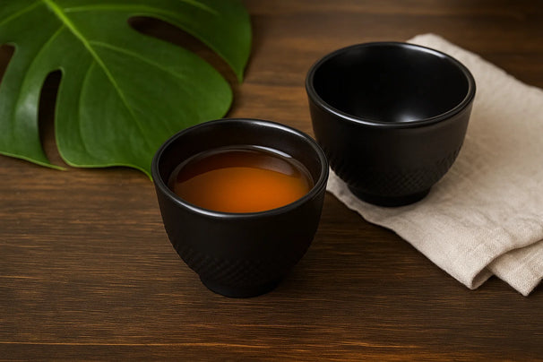 Tazas de té Cookinglife - Hierro fundido - Negro - 2 unidades