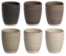 Cookinglife Koffiekopjes / Senseokopjes Delice Grijs 180 ml - 6 stuks