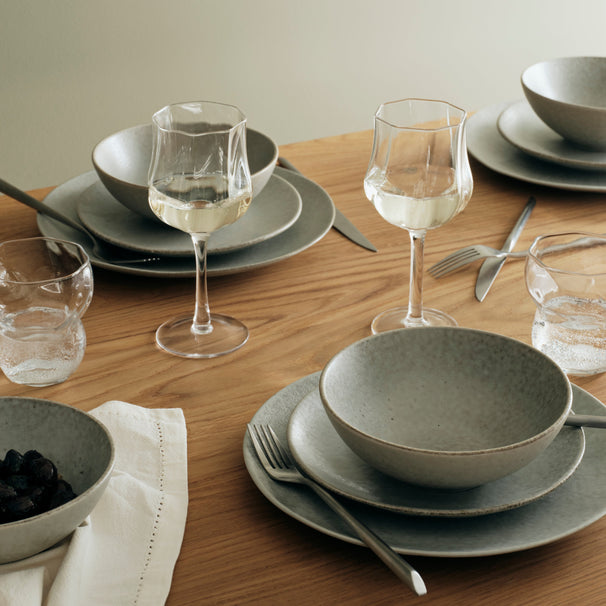 Broste Copenhagen Serviesset Nordic Marsh 6-delig / 2 personen - 2 dinerborden, 2 ontbijtborden en 2 kommen