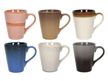 Tazas de capuchino Studio Tavola - Tazas de café con asa - Earth - 310 ml - 6 piezas