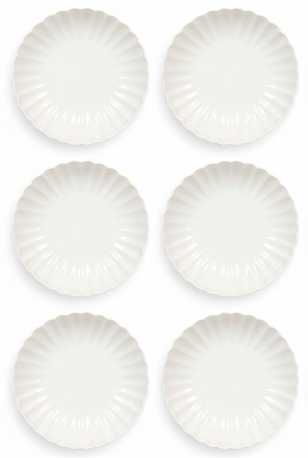 Cookinglife Diepe Borden / Pastaborden Cardida Off White ø 20 cm - 6 Stuks