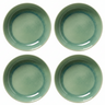 Cookinglife Diepe Borden / Pastaborden Serene Green ø 23 cm - Aardewerk - 4 stuks
