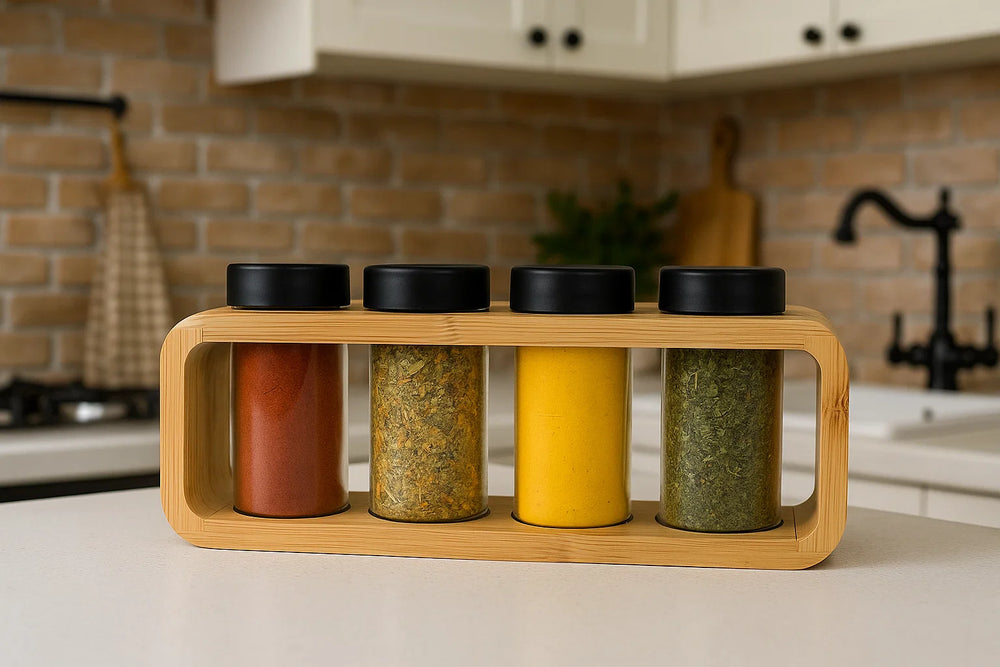 Cookinglife Kruidenrek Bamboe 4-Delig