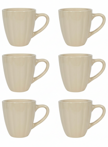Cookinglife Mokken Cardida Beige 350 ml - 6 stuks