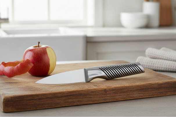Cookinglife Cuchillo Pelador - Esencial para Chef - Acero Inoxidable - 20 cm