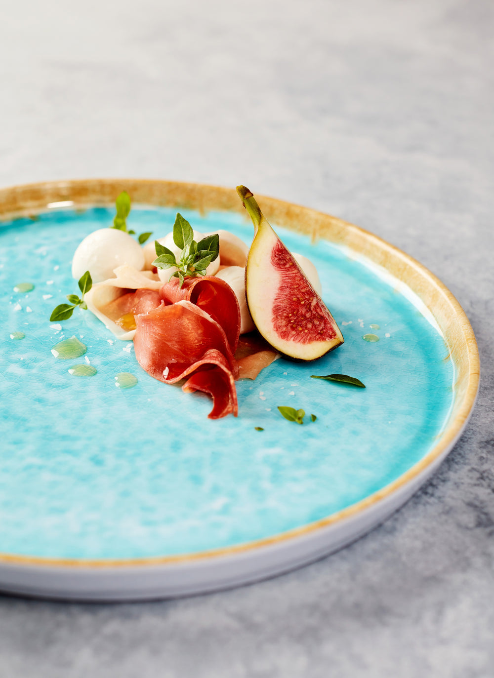 Cosy & Trendy Platos para desayuno / Platos para postre - Laguna Azzurro ø 22 cm - 4 piezas