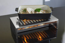 Cosy & Trendy Warmhoudplaat - Bordenwarmer met 2 theelichthouders - RVS - 26.4 x 14.9 x 7 cm